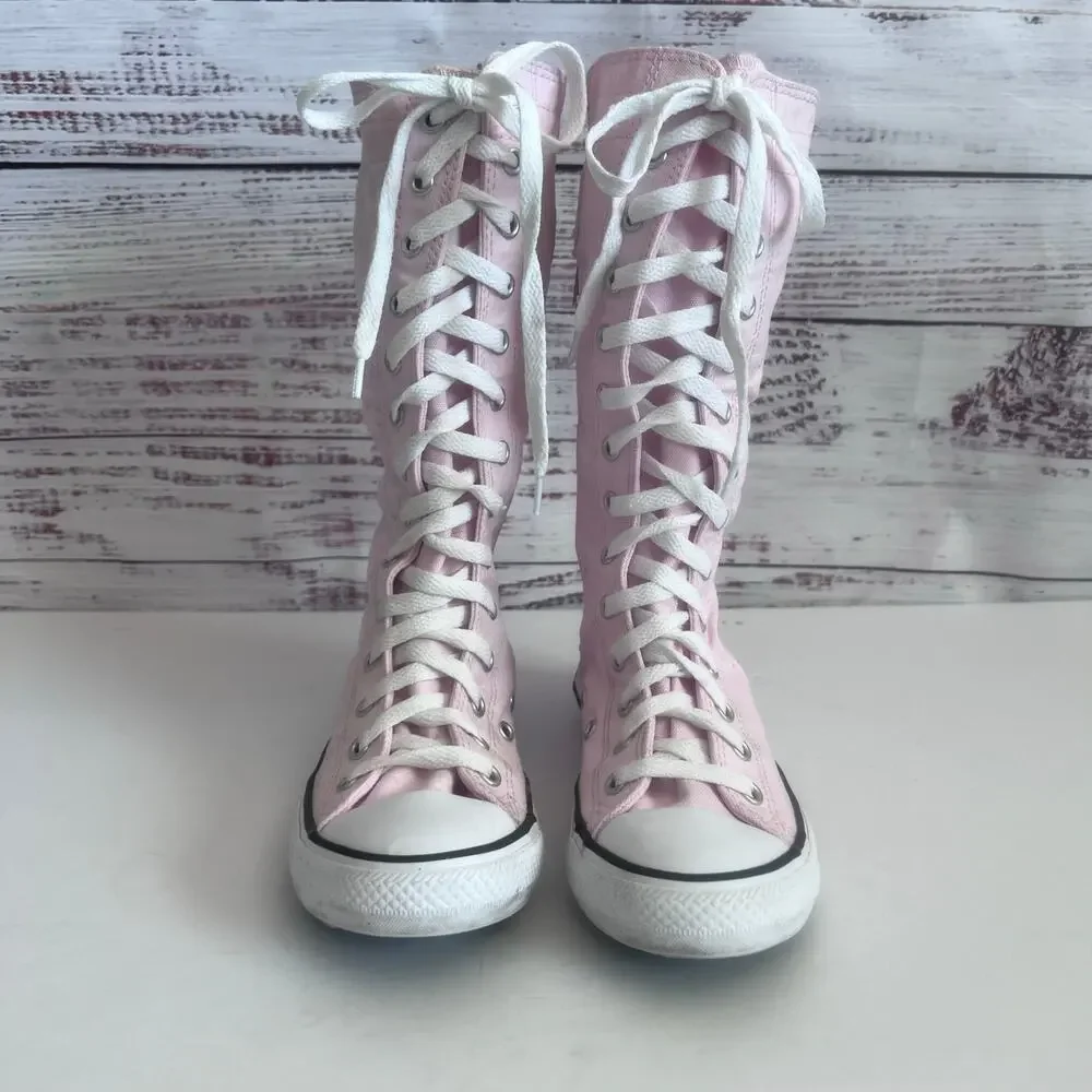 CONVERSE CHUCK TAYLOR YOUTH ALL STAR XXHI KNEE HIGH BOOTS PINK SIZE 2